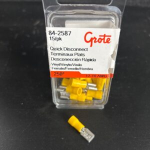 TERMINAL PLAT 12-10 GA FEMELLE PVC PAQUET 15