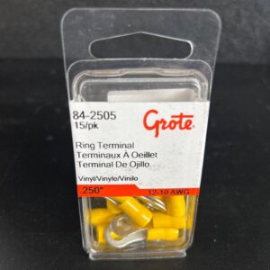 TERMINAL ROND FONDANT 12-10 GA TROU 1/4 PAQUET 15