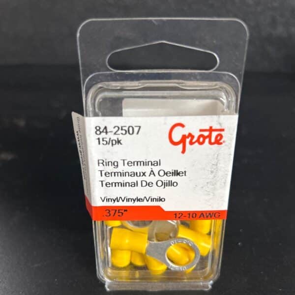 TERMINAL ROND 12-10 GA TROU 3/8 PO PVC PAQUET 15