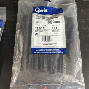 SHRINK / TUBE FONDANT 3/4 X 6 PO NOIR (4-2/0 GA)