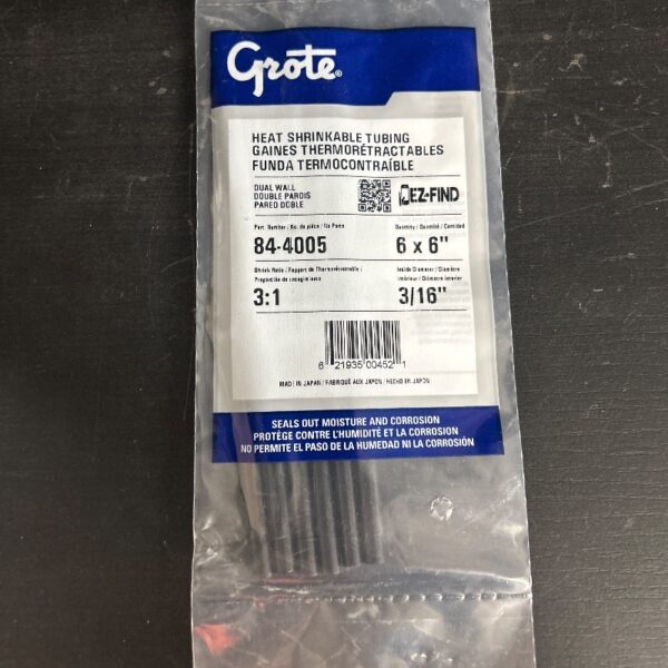 SHRINK / TUBE FONDANT 3/16 PO (6) (20-12GA)