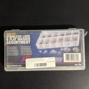 ENSEMBLE LOCK ET FLAT WASHER STAINLESS 350PCS