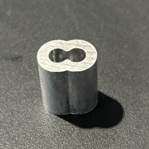 BAGUE ALUMINIUM 3/32 OVALE (WIRE ACIER)