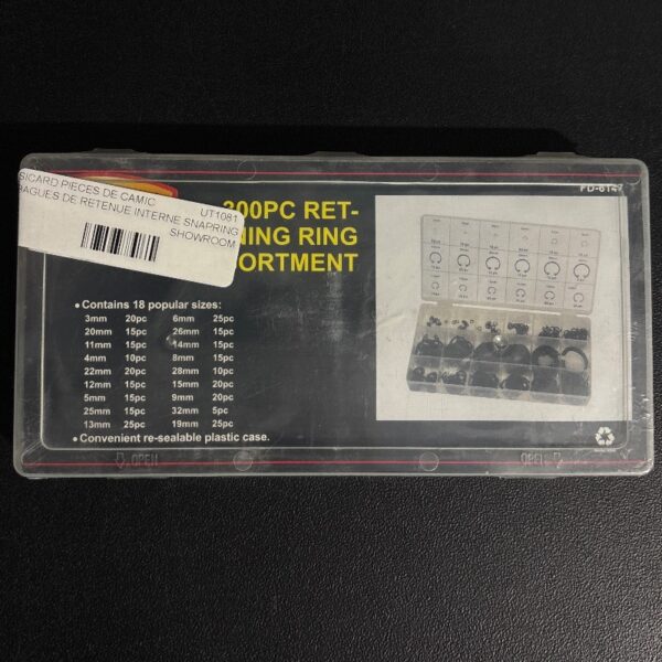 BAGUES DE RETENUE INTERNE SNAPRING 300 PIECES