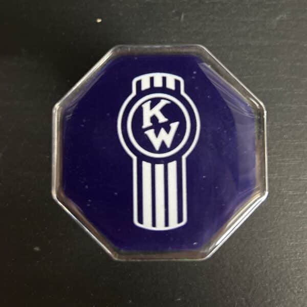BOUTON MAXI OCTOGONE KENWORTH BLEU