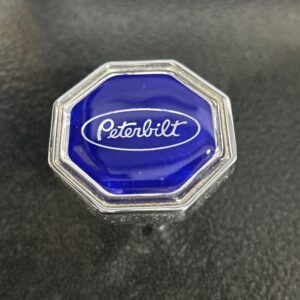 BOUTON OCTOGONE PETERBILT BLEU