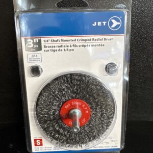 BROSSE ACIER FIL TORSADE 3 PO COARSE 1/4 ARBRE