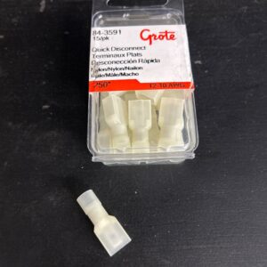 CONNECTEURS ISOLES MALES PAQUET DE 15