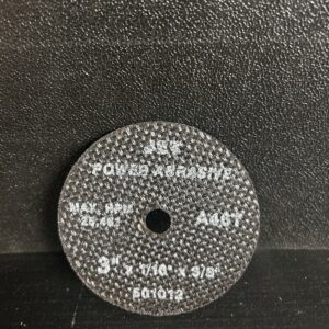 DISQUES ABRASIFS 3 POUCES X 1/169 X 3/8 METAL