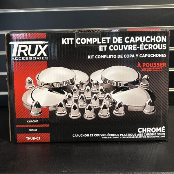 ENSEMBLE NUT DE ROUE AVEC 2 CAPS AV + 4 CAPS ARR