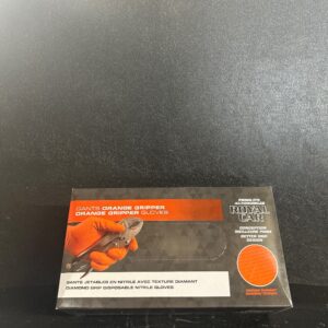 GANTS NITRILE ORANGE GRIP LARGE