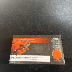 GANTS NITRILE ORANGE GRIP MEDIUM