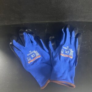 GANTS NITRILE SUR NYLON POIGNETS BRUN