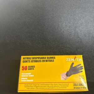 GANTS NITRILES NOIRS XXL BOITE 50