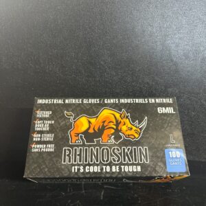 GANTS RHINO LARGE 6 MIL GANTS NITRILE NOIR