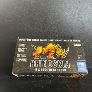 GANTS RHINO MEDIUM 6 MIL GANTS NITRILE NOIR