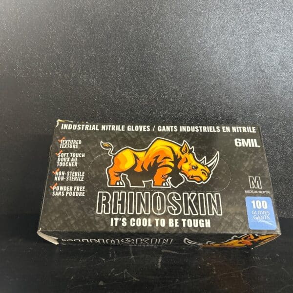GANTS RHINO MEDIUM 6 MIL GANTS NITRILE NOIR