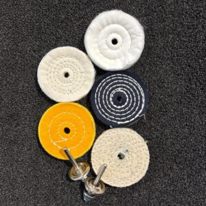 ENSEMBLE DE 5 ROULETTES DE POLISSAGE 3 POUCES