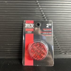 LUMIERE 2 POUCES RONDE ROUGE DEL 9 DIODES