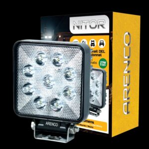LUMIERE DE TRAVAIL LED 9 LED ANGLE 30 DEGRES