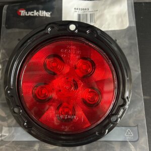 LUMIERE ROUGE 4 PO DANS HOUSING PLASTIQUE NOIR