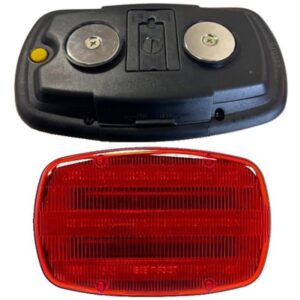 LUMIERE ROUGE RECT. BATTERIE AIMANTE DEL