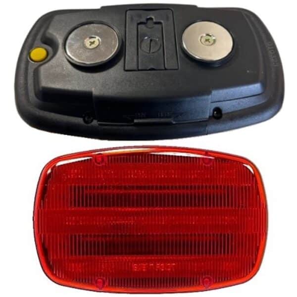 LUMIERE ROUGE RECT. BATTERIE AIMANTE DEL