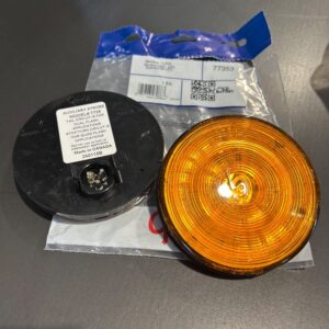 LUMIERE RONDE 4 PO DEL AMBRE STROBE 12V