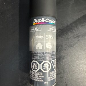 PEINTURE AEROSOL NOIR MAT T-2 (340G) DUPLICOLOR