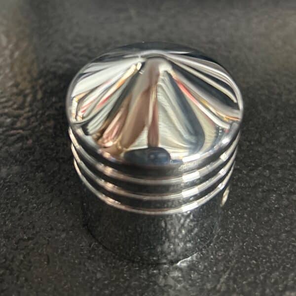 PETIT CACHE-CLE ROND CHROME UNIVERSEL