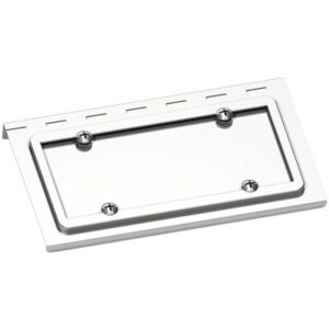 PLAQUE IMMATRICULATION 8-3/4PO STAINLESS