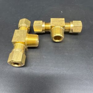 RACCORD EN T 3/8 TUBE X 3/8 MPT