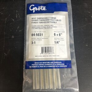 SHRINK/TUBE FONDANT CLAIR 1/4 X 6 PO (PK 6)