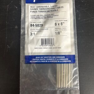 SHRINK/TUBE FONDANT CLAIR 1/8 X 6 PO (PK 6)