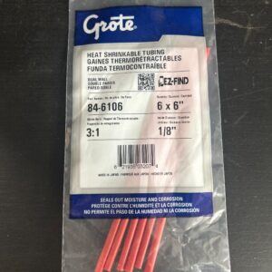 SHRINK/TUBE FODANT ROUGE 1/8 X 6 PO (PK 6)