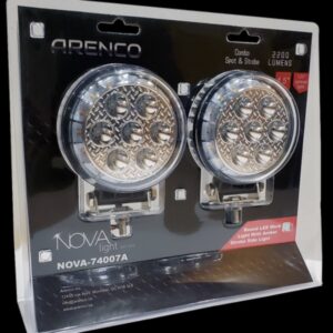 LUMIERE RONDE 4-1/2 PO BLANCHE/STROBE
