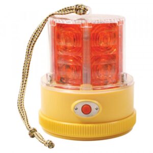 STROBE 5 PO HAUT ROUGE DEL MAGNETIQUE (PILES D X 2)