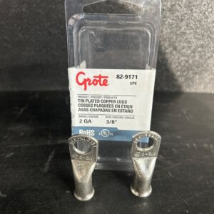 CONNECTEUR CUIVRE PLAQUE 2GA TROU 3/8 PAQUET 2