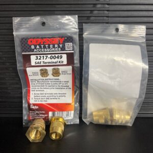 TERMINAL DE BATTERIE POS/NEG BRASS (2)