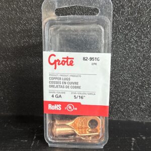COSSES TERMINAL EN CUIVRE 4 GA 5/16 TROU PAQUET 2