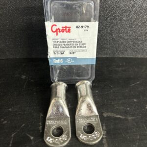 TERMINAL GROTE CUIVRE BLANC 3/0GA 3/8 PAQUET 2