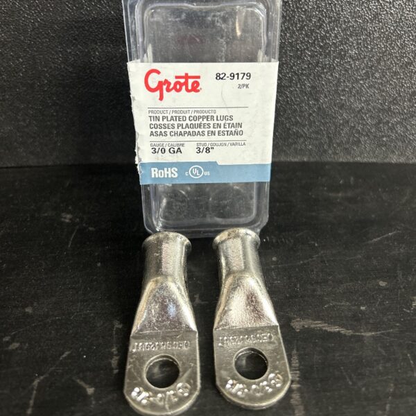 TERMINAL GROTE CUIVRE BLANC 3/0GA 3/8 PAQUET 2