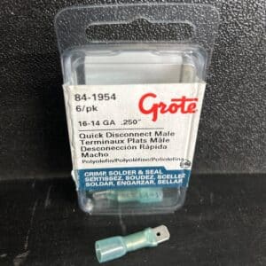 TERMINAL PLAT 16-14 GA FONDANT TROU 1/4 PAQUET 6