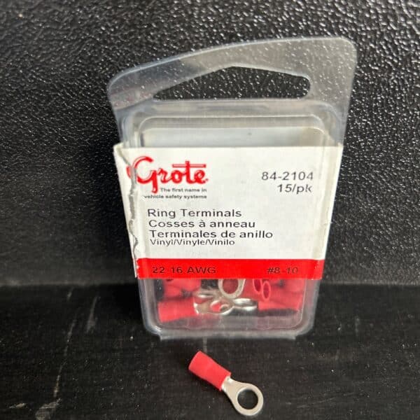 TERMINAL ROND 22-16 GA TROU #8-10 PVC PAQUET 100