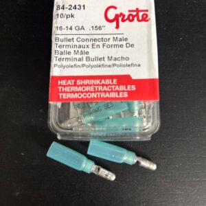 TERMINAL EN POINTE 16-14 GA MALE FONDANT BULLET PAQUET 10