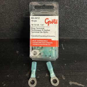 TERMINAL ROND FONDANT 16-14 GA TROU 1/4 PAQUET 15