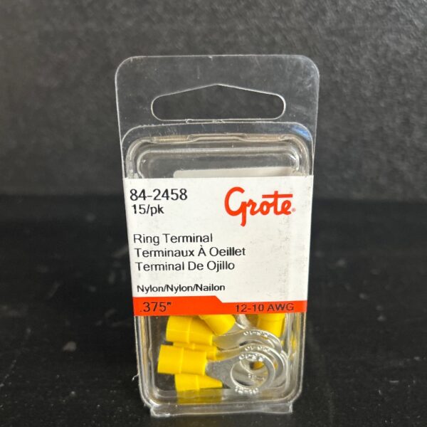 TERMINAL ROND 12-10 GA TROU 3/8 NYLON PAQUET 15