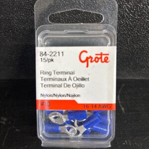 TERMINAL ROND BLEU 16-14 GA TROU #10 NYLON PAQUET 15