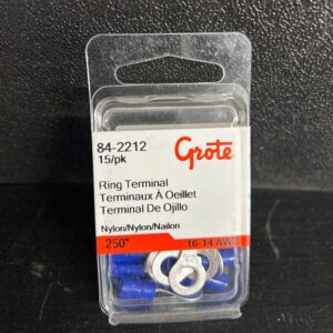 TERMINAL RING NYLON BLEU 16-14 GA PAQUET 15
