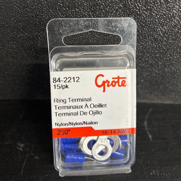 TERMINAL RING NYLON BLEU 16-14 GA PAQUET 15
